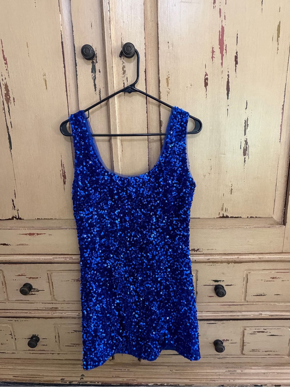 Royal Blue Sequin Dress